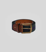 Solari Milano - Sempione - Woven Fabric Belts for Men – Green and Blue