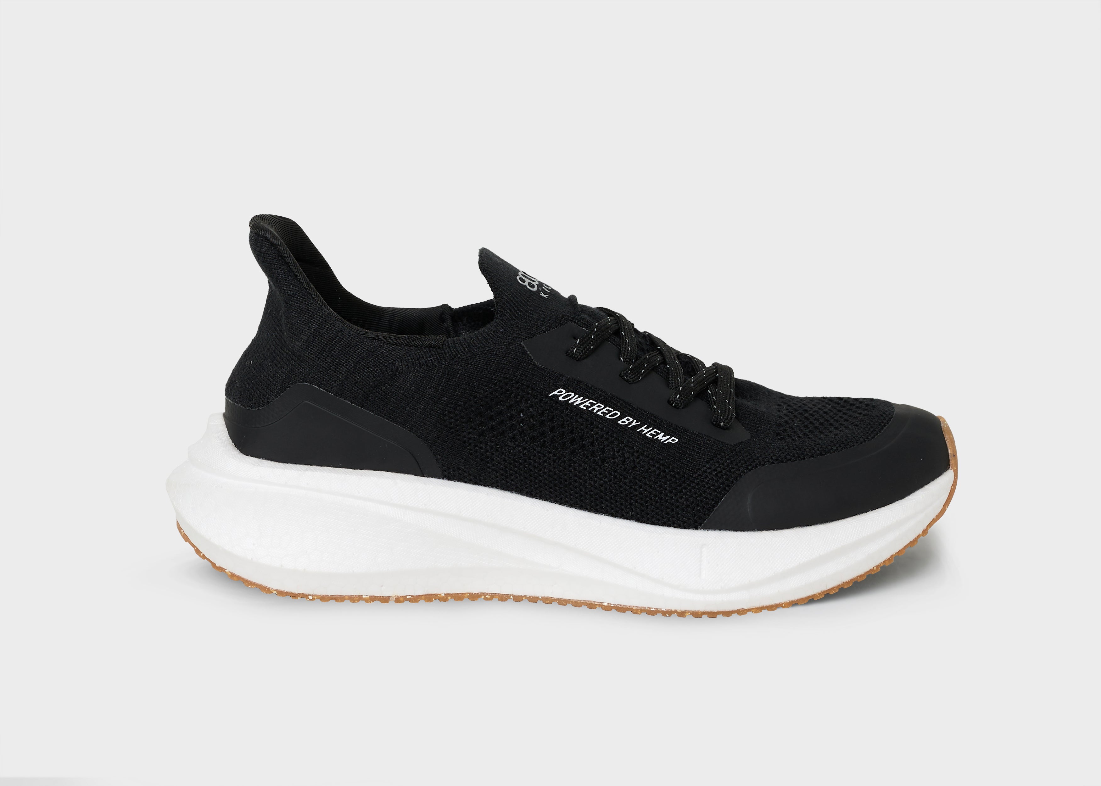 8000Kicks Hemp Runners - Scarpe da corsa vegane - Uomo - Nero