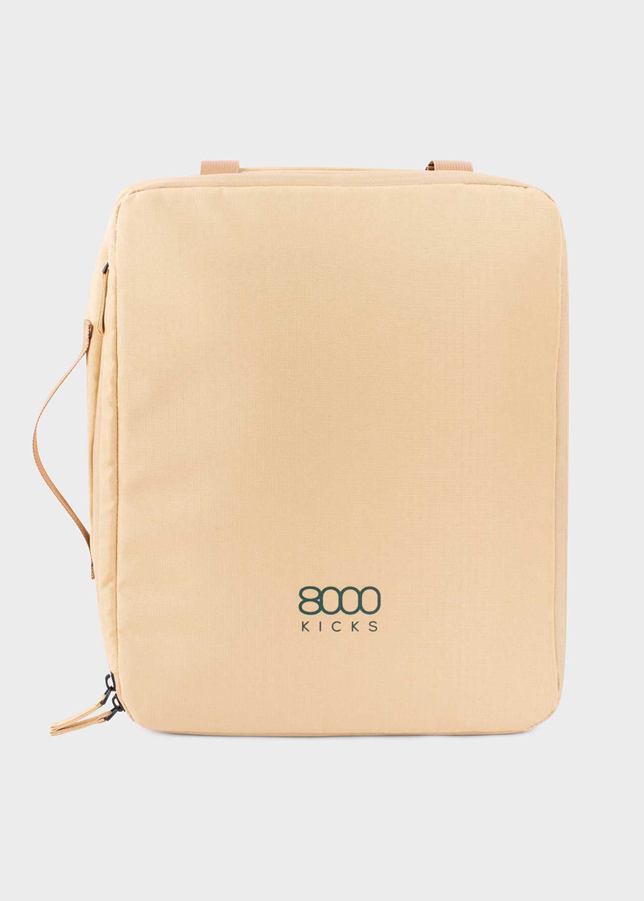 8000Kicks-Compression-unisex-beige-hemp-vegan-travel-bag-front.jpg