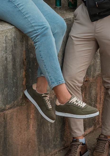 8000Kicks Seeker Damen-Freizeit-Canvas-Sneaker – Dunkelgrün