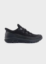 8000Kicks Trekker women’s black hemp sneaker - side view