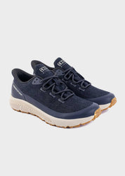 8000Kicks Trekker women’s blue hemp sneaker two shoes front view