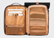 Nomad Hanf-Rolltop-Rucksack in Vollschwarz
