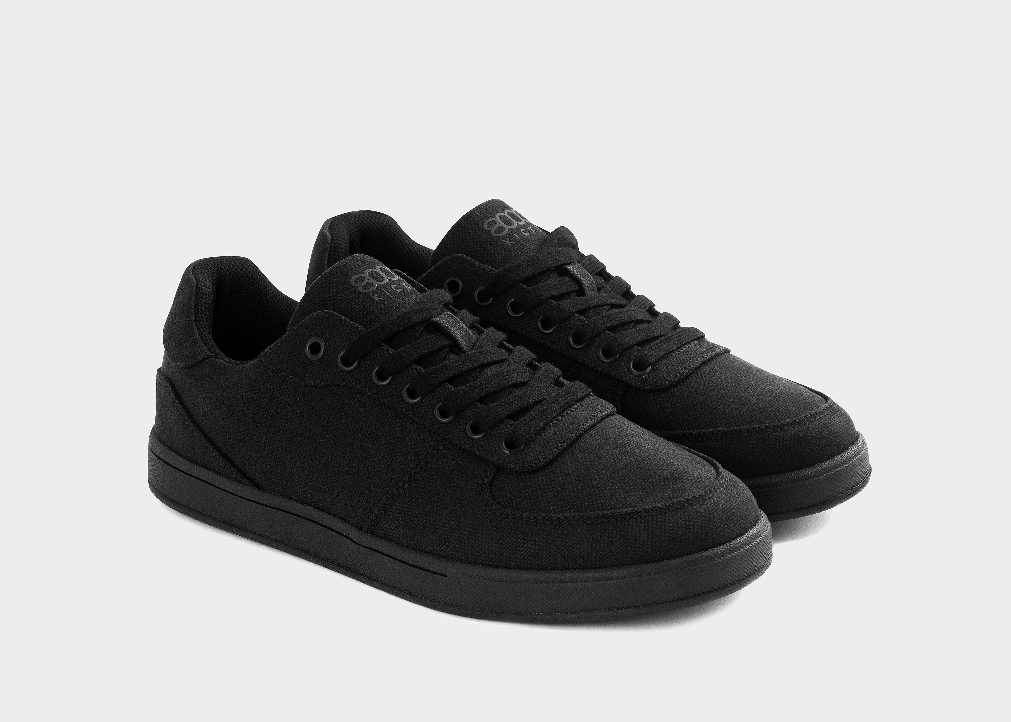 8000Kicks Seeker Hemp Shoes for Men – Black