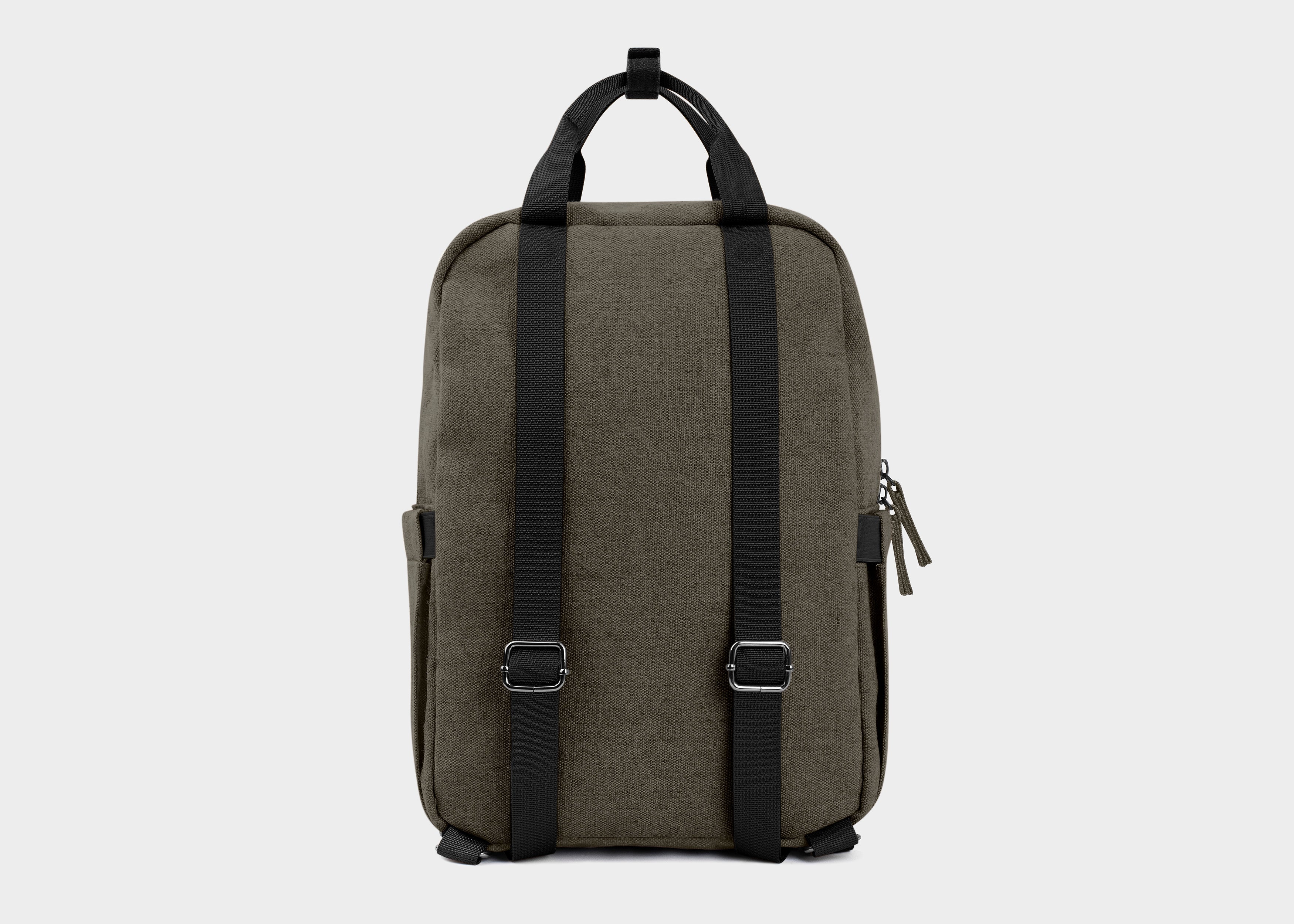 8000Kicks Small Hemp - Vegan Backpack – Dark Green