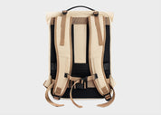 Nomad Zaino rolltop in canapa beige e verde