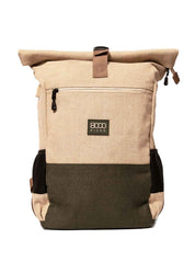 Everyday Backpack in Beige and Green