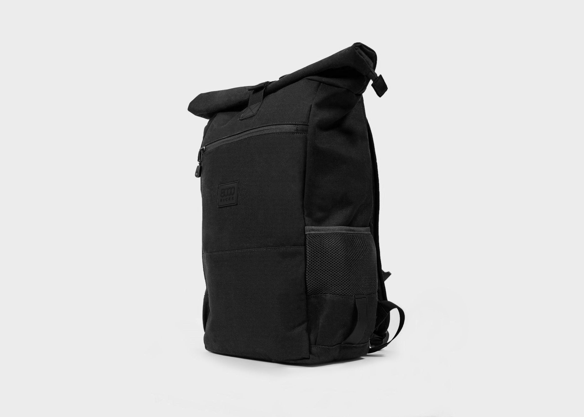 8000Kicks Everyday Hemp Rolltop Rucksack Vegan – Full Black