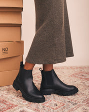 MOLLY Botas Veganas Negras