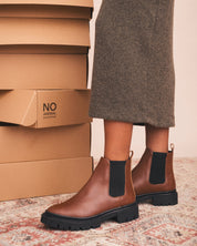 MOLLY Botas Veganas Marrón