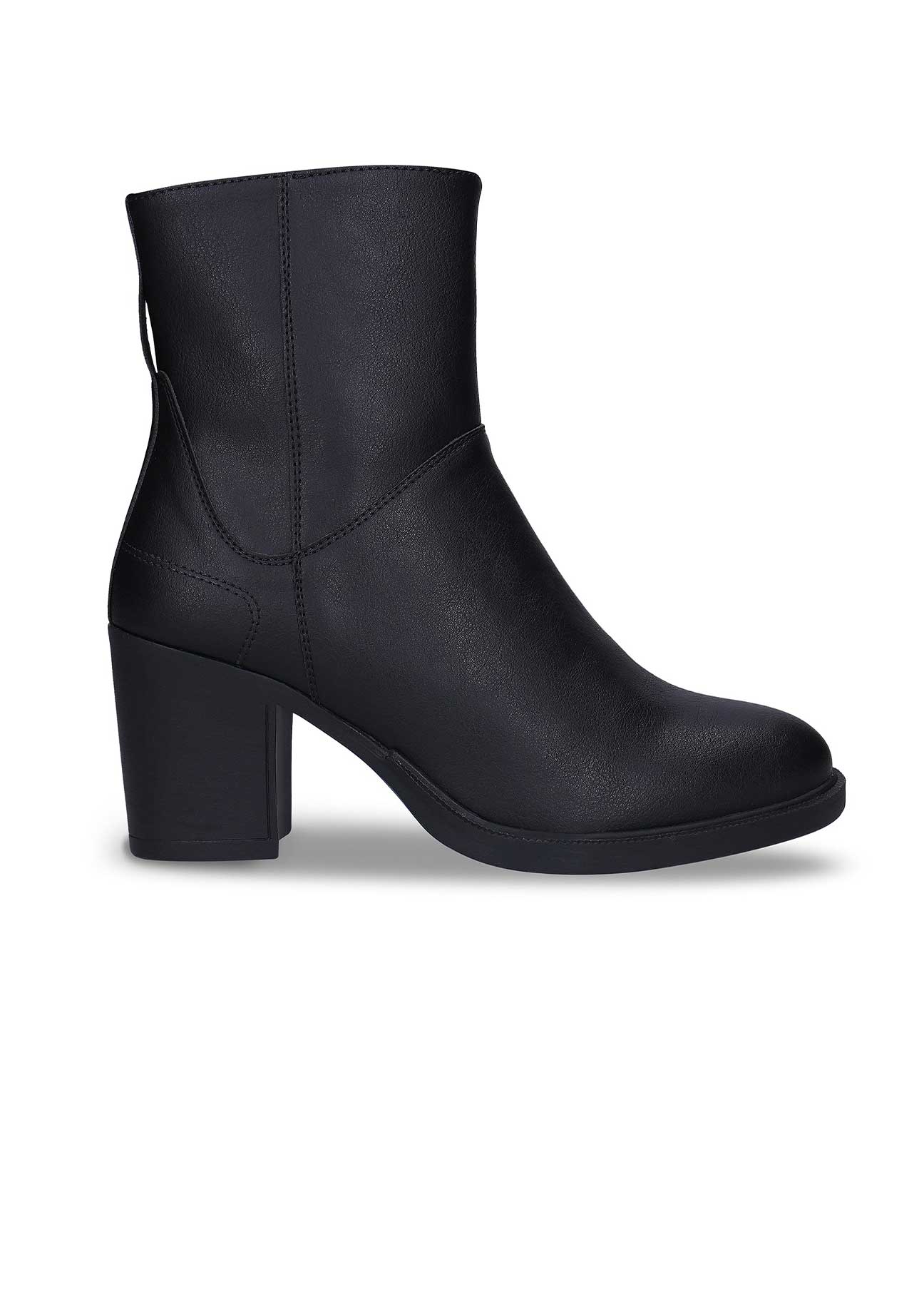 Alicia Black Vegan Ankle Boots - Ecomarket.com