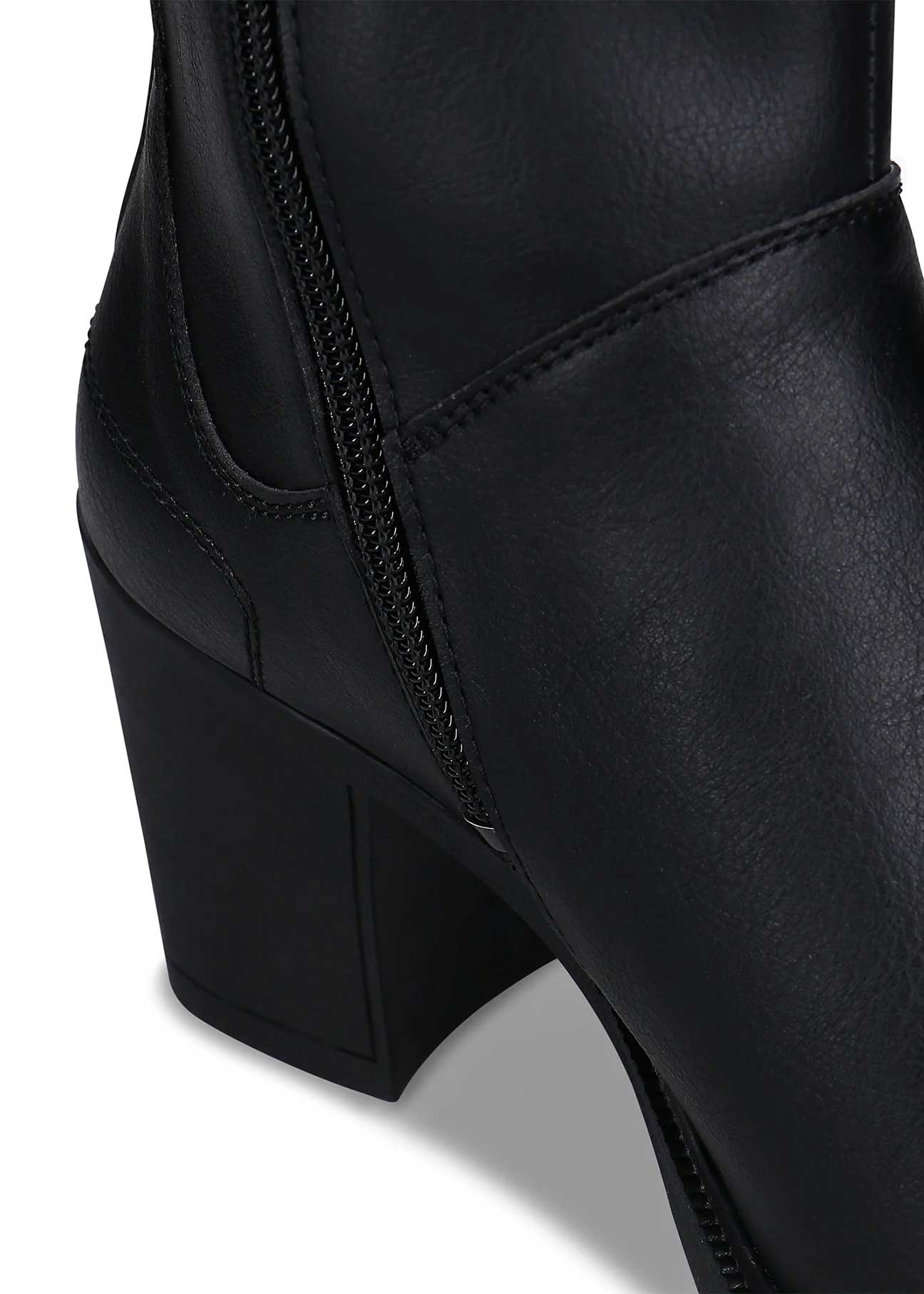 Alicia Black Vegan Ankle Boots - Ecomarket.com