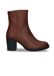 Alicia Brown Vegan Ankle Boots - Ecomarket.com