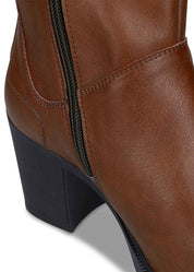 Alicia Brown Vegan Ankle Boots - Ecomarket.com