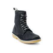 ANDA Classic Botas de Nobuk con Cordones en Negro