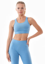 BETSYY | Organic cotton vegan bralette in Blue Fog