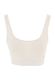 BRIANNA | Bralette hecho de algodón orgánico y TENCEL™ Modal en blanco roto