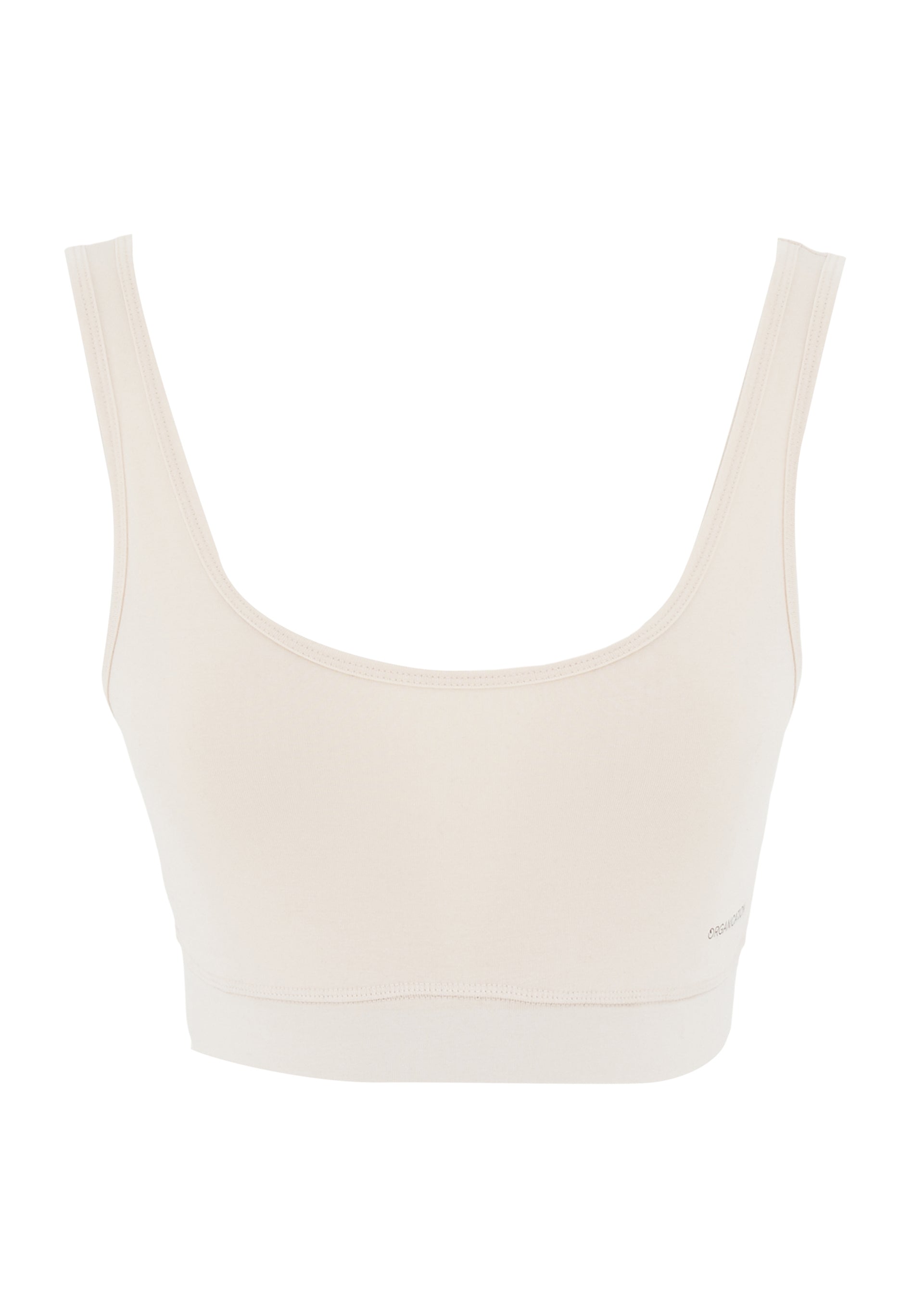 BRIANNA | Bralette hecho de algodón orgánico y TENCEL™ Modal en blanco roto
