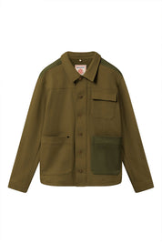 CHRISTOPHE - Organic Cotton Jacket - Green patch