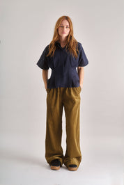 LOLA Organic Cotton Cord Trouser - Olive