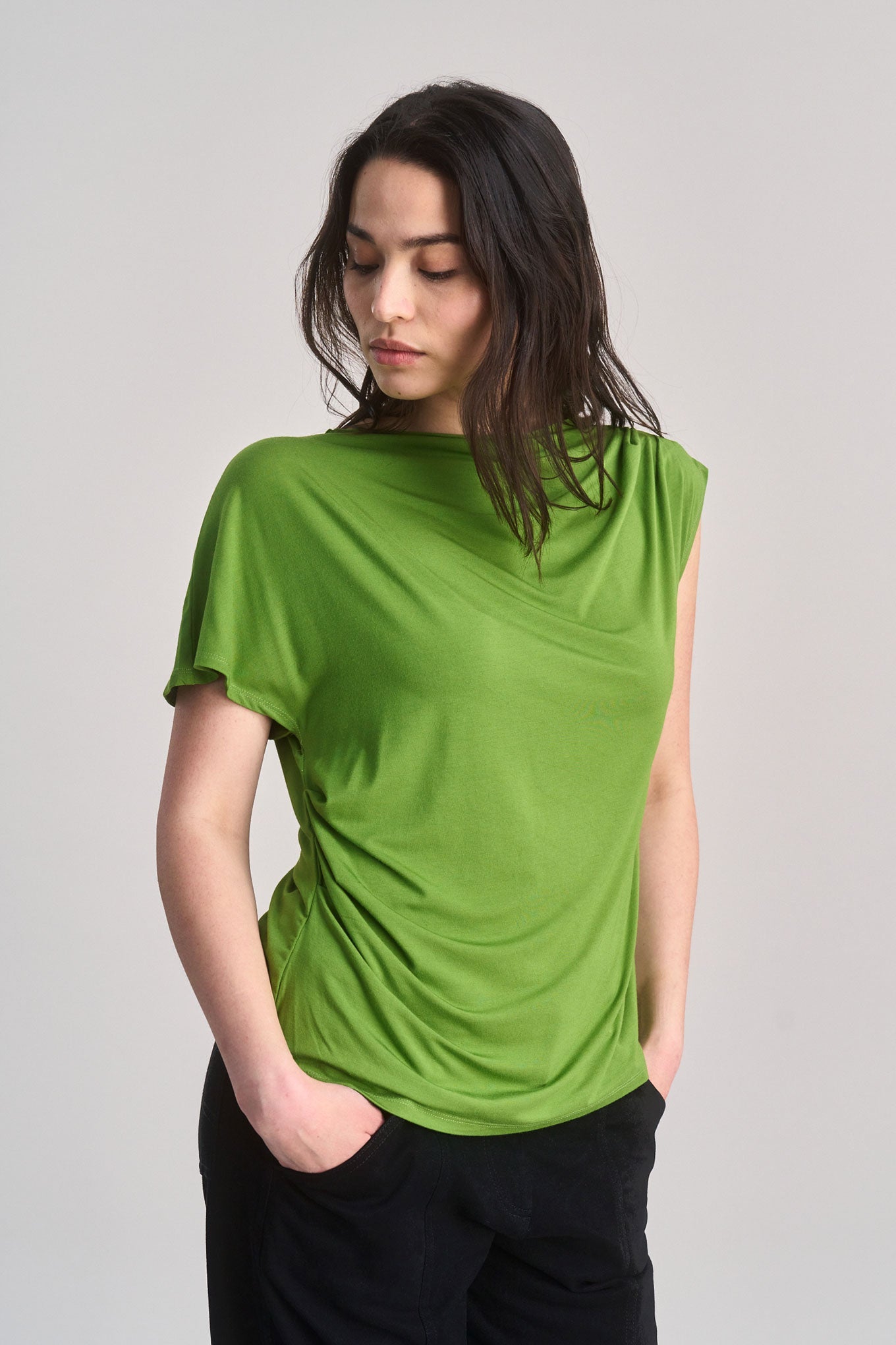 CATE - Top in Jersey Modal - Verde