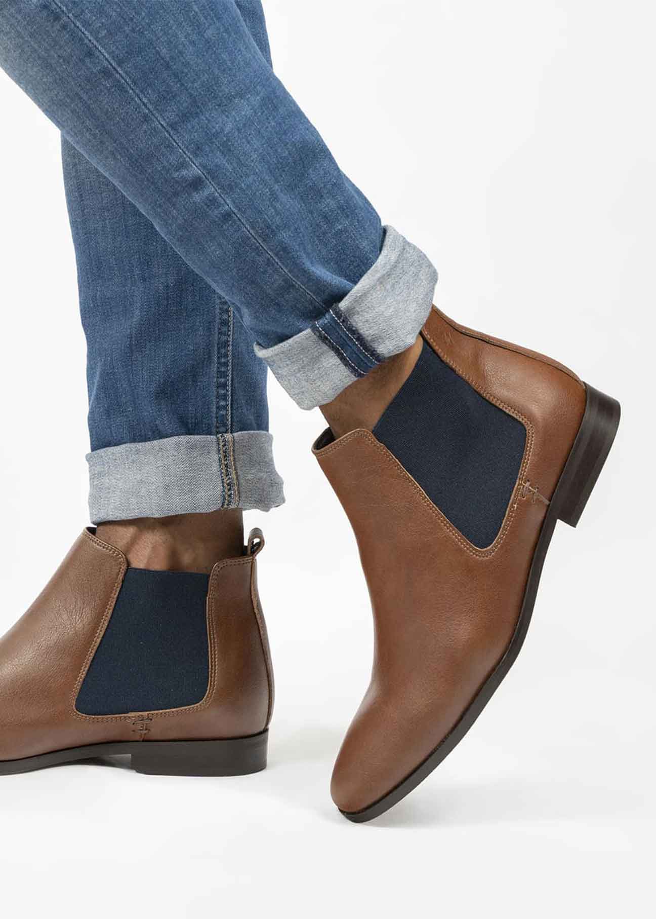 Alan Vegan Chelsea Boots Brown - Ecomarket.com