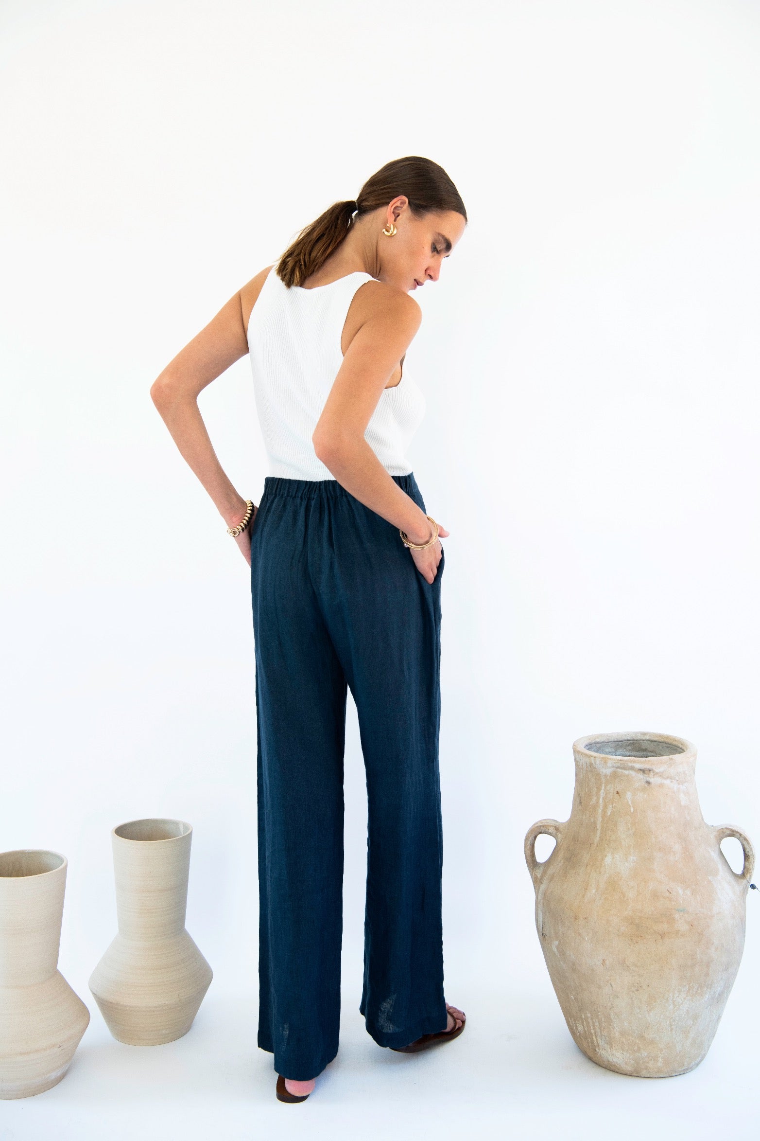 Cara Palazzo Pants - Linen-Neu Nomads