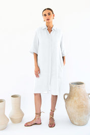 Chloe Shirt Dress - Linen-Neu Nomads