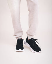 Vegan unisex sneakers zwart – sportieve schoenen van gerecycled PET