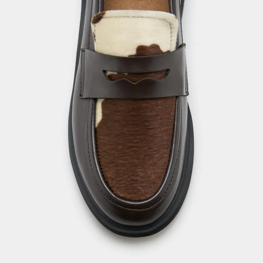 Cow Print Vegan Loafers | ZETA Douro | ecomarket – Ecomarket.com