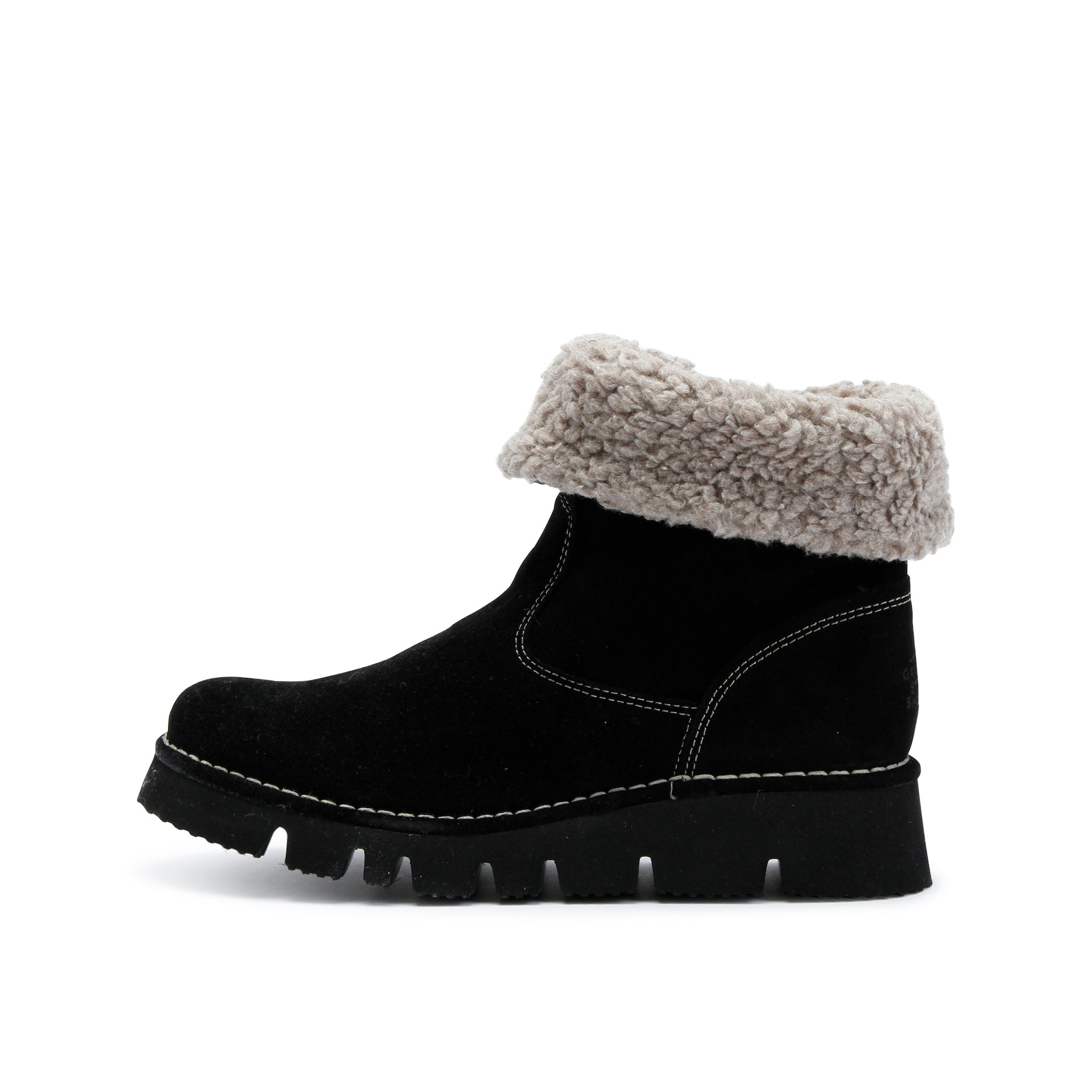 ELIA Botas cálidas de ante en negro