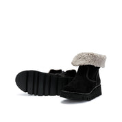 ELIA Botas cálidas de ante en negro