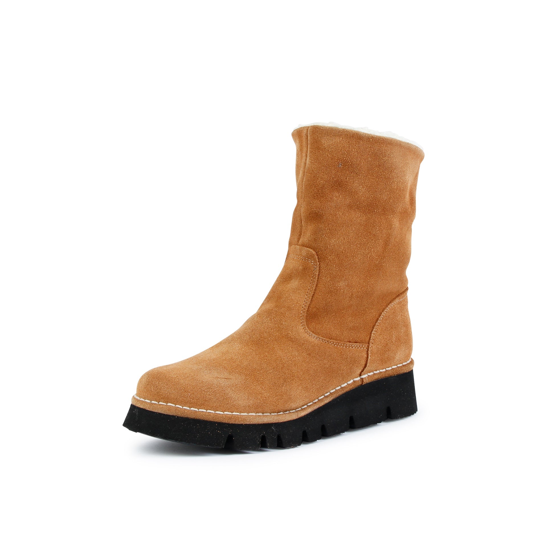 ELIA Botas cálidas de ante en Whisky