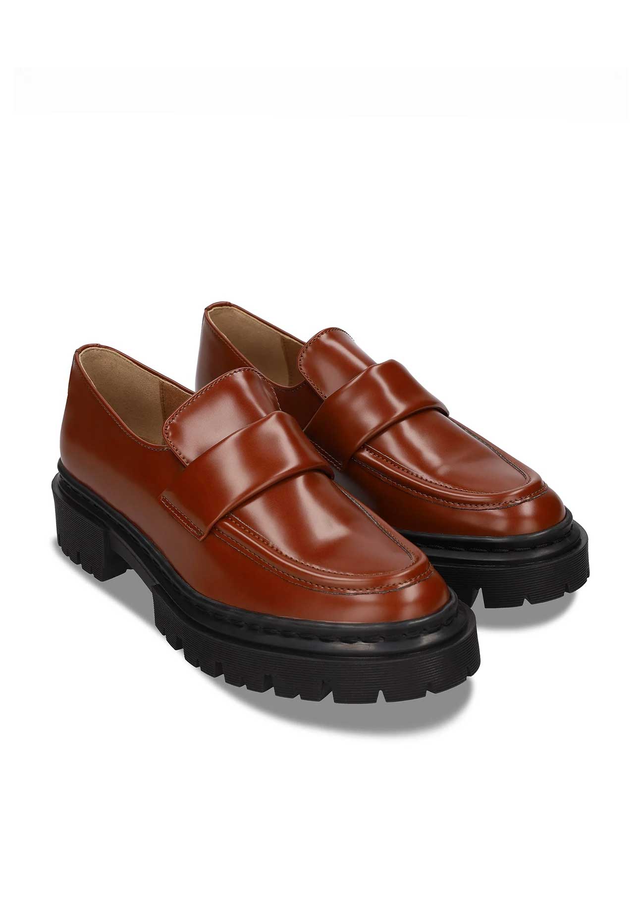 ESEL Brown Vegan Loafers - Ecomarket.com