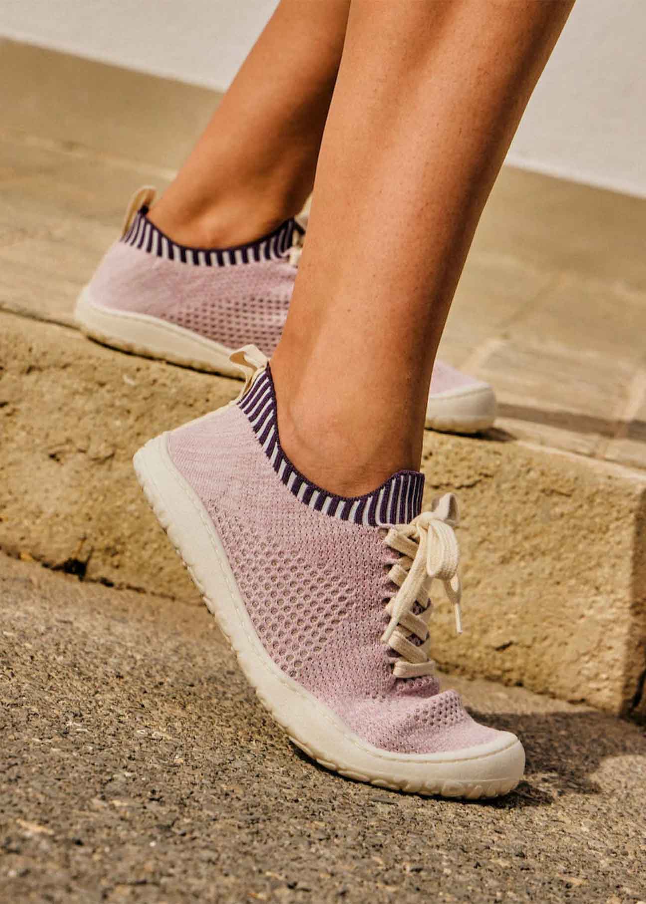 Essence Knitted sneaker – Hemp & Tencel Edition - Lilac - Ecomarket.com