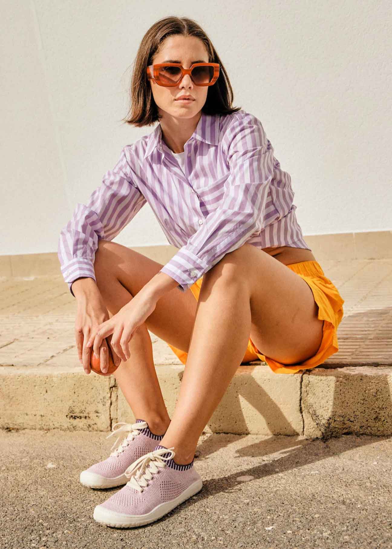 Essence Knitted sneaker – Hemp & Tencel Edition - Lilac - Ecomarket.com