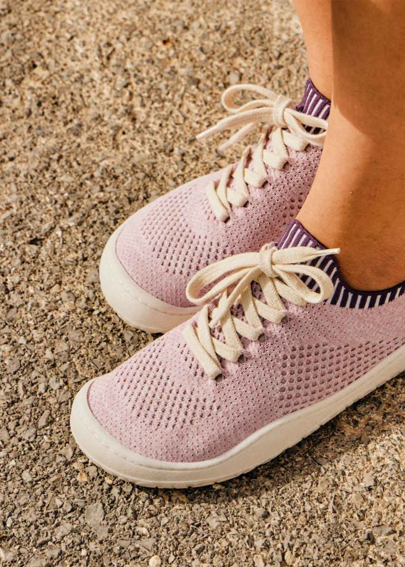 Essence Knitted sneaker – Hemp & Tencel Edition - Lilac - Ecomarket.com