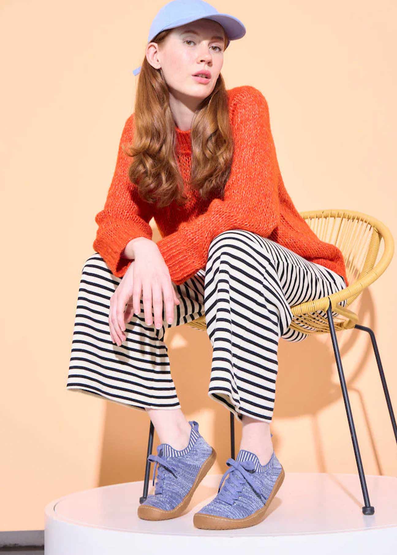 Essence Knitted sneaker – Hemp & Tencel Edition - Navy - Ecomarket.com