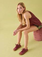 Essence Knitted sneaker – Hemp & Tencel Edition - Bordeaux