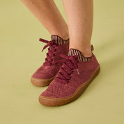 Essence Knitted sneaker – Hemp & Tencel Edition - Bordeaux