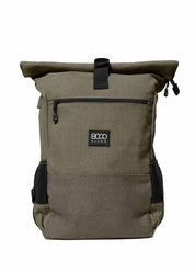 Zaino Rolltop Quotidiano in Canapa Verde Scuro