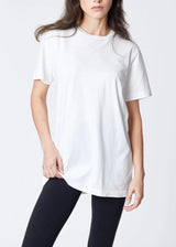 T-shirt boyfriend in cotone bianca