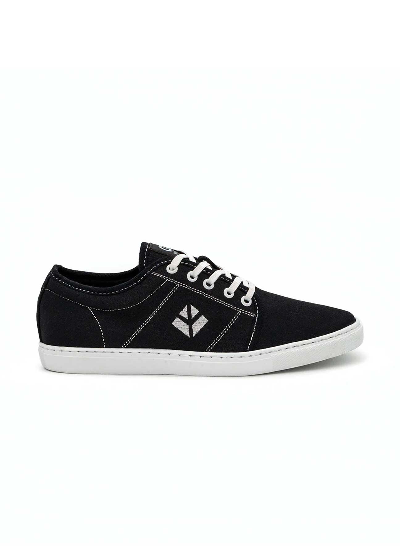 Zapatilla vegana Gaia negra y blanca