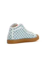 Taylor Recycled Vegan Sneaker Checkered Seagreen - Ecomarket.com