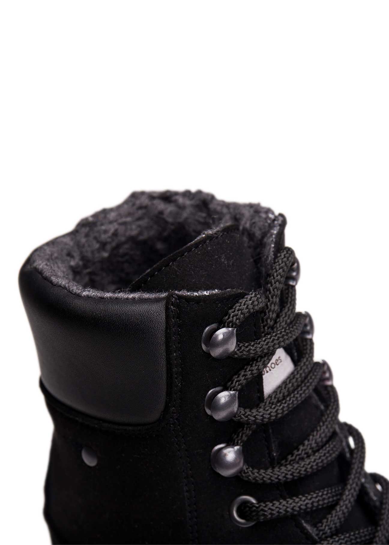 Gadea Black Suede Vegan Mountain Boots unisex