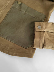 CHRISTOPHE - Organic Cotton Jacket - Green patch