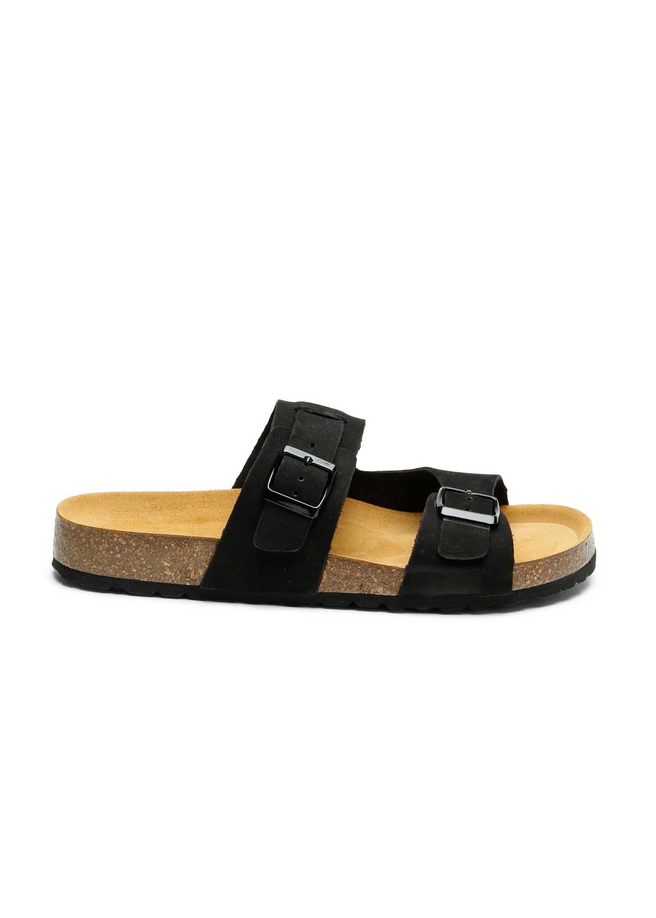 Sandalo LUCA NUBUK in nero