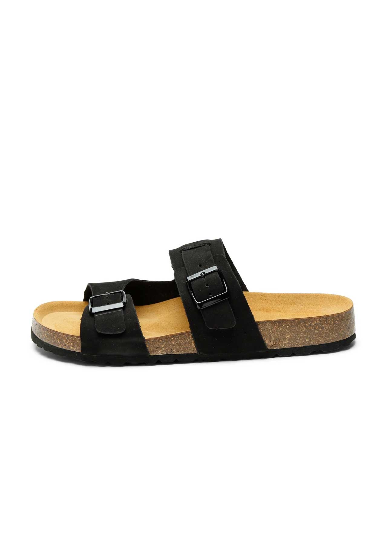Sandalo LUCA NUBUK in nero