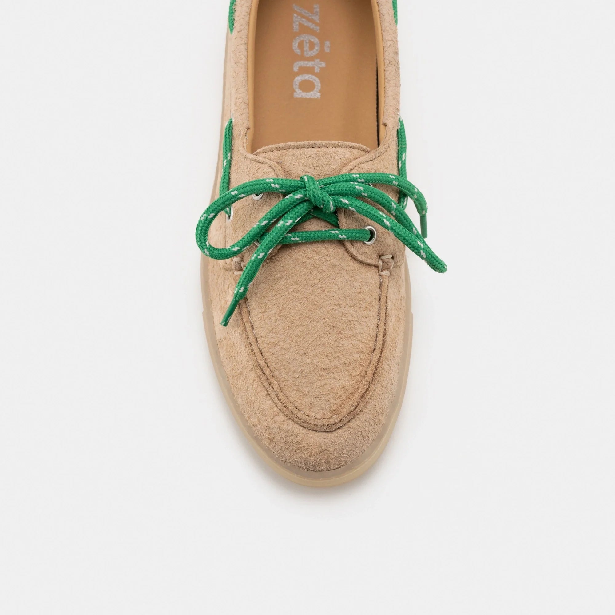 Zèta Lagos Vegane Bootsschuhe in Vanille