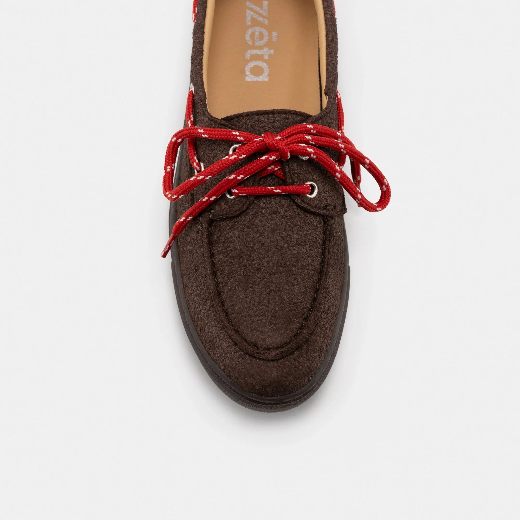 Zèta Lagos Choco Haarige Vegane Bootsschuhe